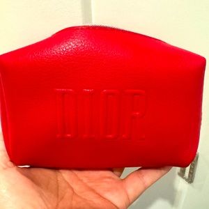 Dior Cosmetics Bag in red